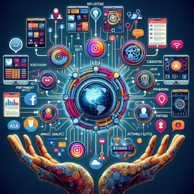 Equipe inovando em tecnologia com ideias e gráficos